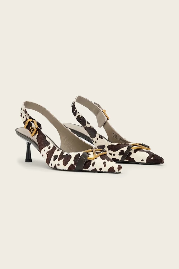 AllSaints stiletto de piele Hera Slingback Shoe W023FE bej SS26