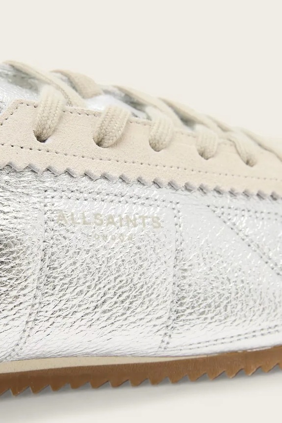 AllSaints bőr sportcipő Kenny Runner ezüst W054FD.SLV