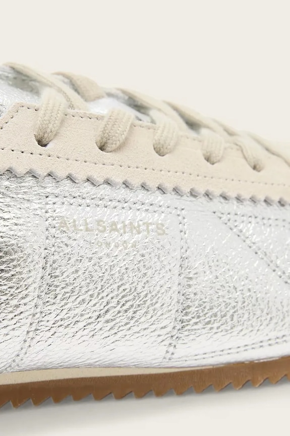 AllSaints bőr sportcipő Kenny Runner ezüst W054FD.SLV