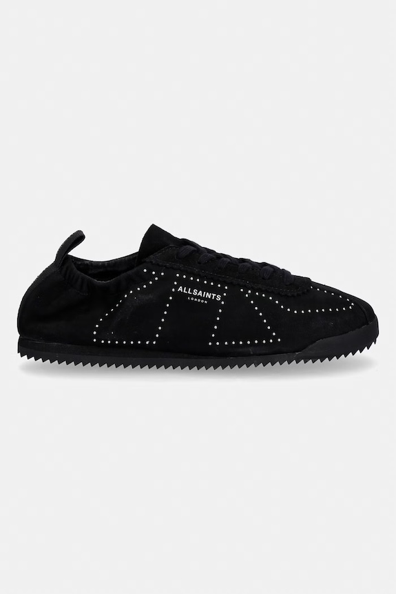 Замшевые кроссовки AllSaints Kenny Stud Runner W056FD.BLK чёрный SS26
