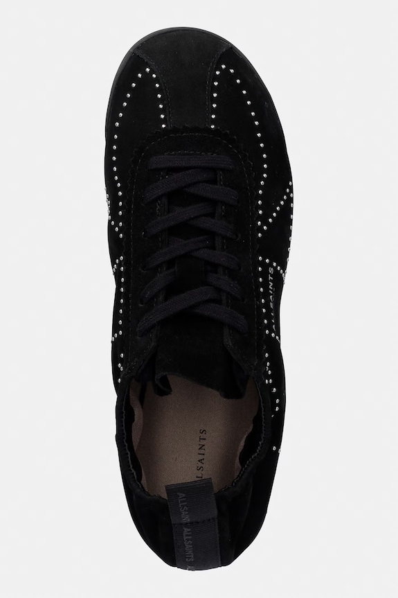 Замшевые кроссовки AllSaints Kenny Stud Runner чёрный W056FD.BLK