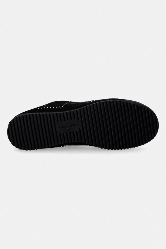 Замшевые кроссовки AllSaints Kenny Stud Runner W056FD.BLK чёрный
