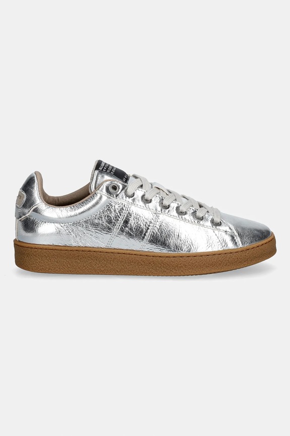 AllSaints sneakers din piele Leon Sneaker W058FE argintiu SS26