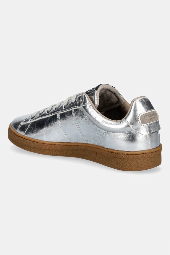 Încălțăminte AllSaints sneakers din piele Leon Sneaker W058FE argintiu