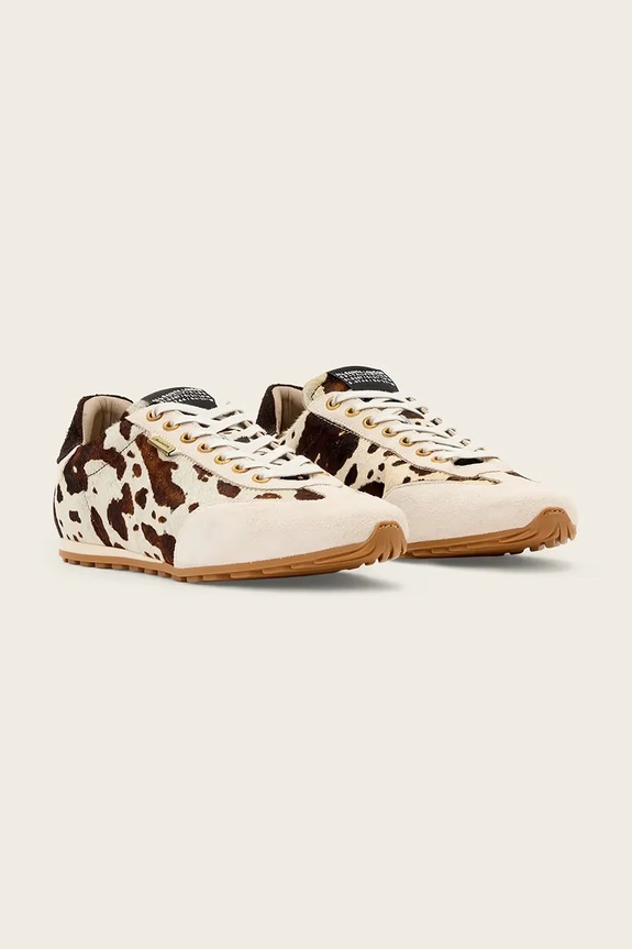 Kožne tenisice AllSaints Liam Sneaker W056FE bež SS26