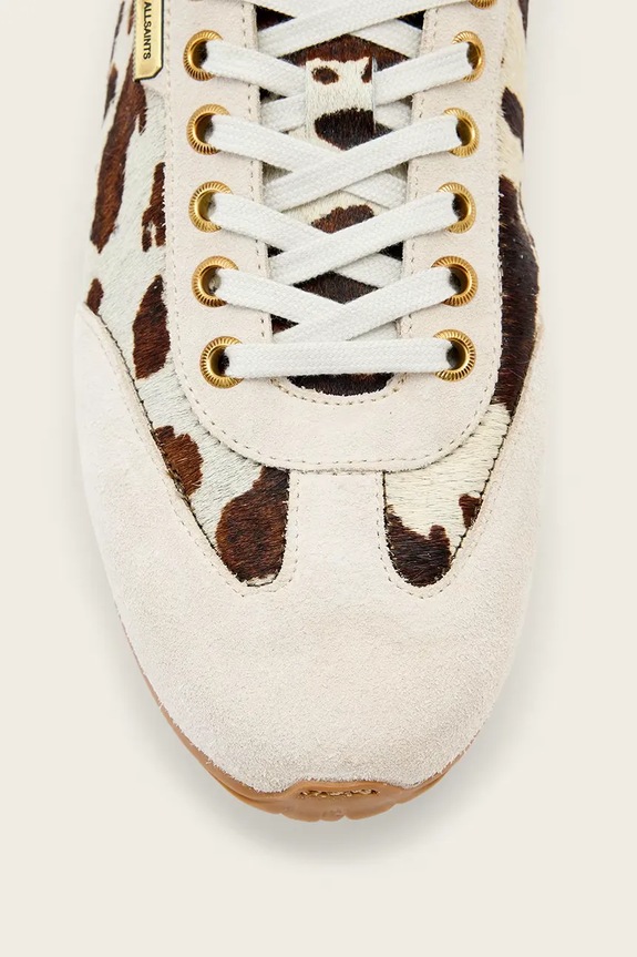 Kožne tenisice AllSaints Liam Sneaker W056FE bež