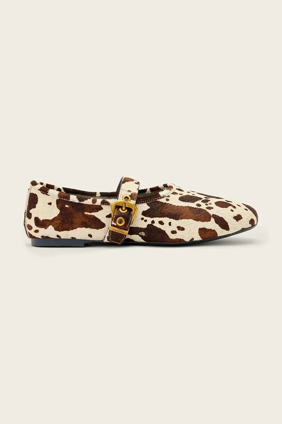 AllSaints baleríny kožené Sabine Shoe béžová W033FE