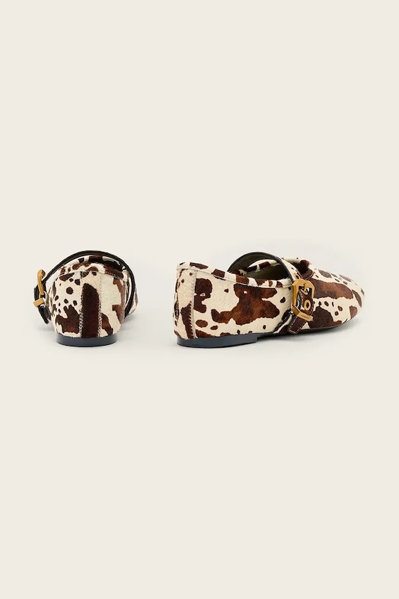 Obuv AllSaints baleríny kožené Sabine Shoe W033FE béžová