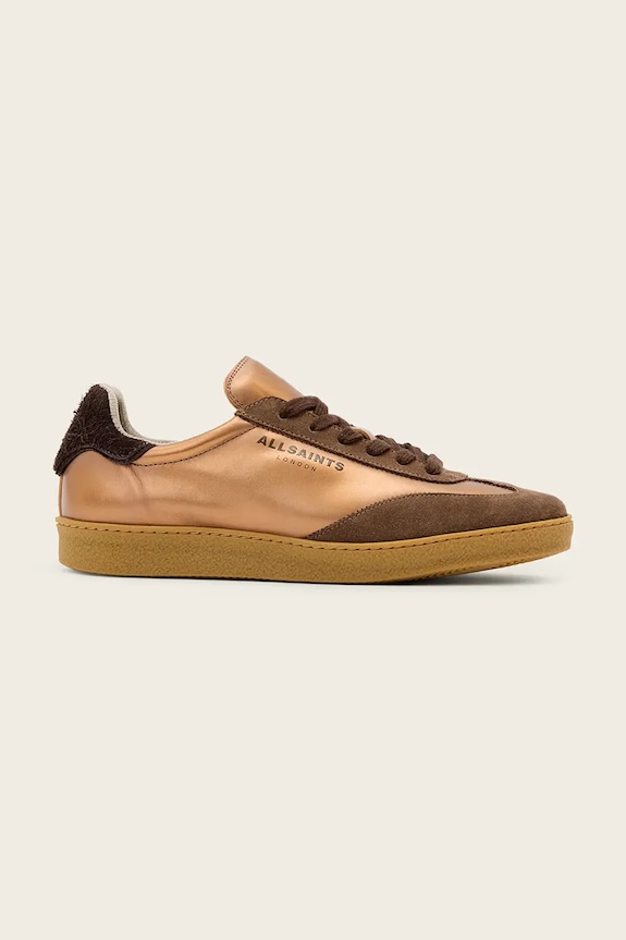 Шкіряні кросівки AllSaints Thelma Sneaker замша коричневий W111FB.BBR