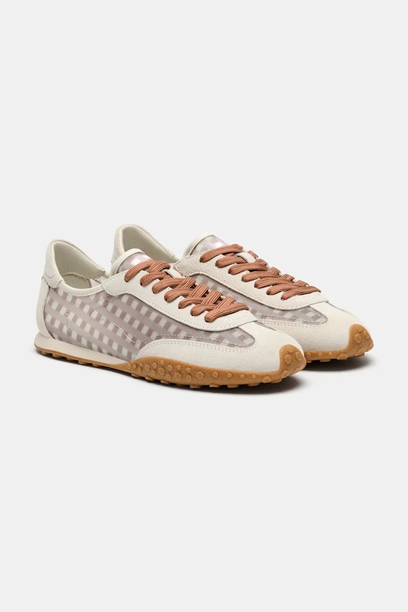 Hoff BRIDGE VICHY sneakers pentru femei, din piele întoarsă 12661037 alb SS26