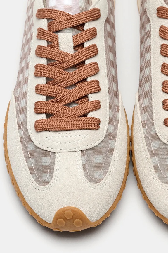 Hoff BRIDGE VICHY sneakers pentru femei, din piele întoarsă 12661037 alb