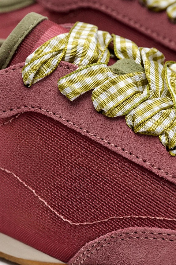 Hoff BRIDGE VICHY SOLID MESH SAGE sneakers de damă din piele întoarsă roz 12661039