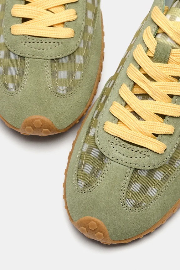 Hoff BRIDGE VICHY SAGE sneakersy damskie zamszowe zielony 12661043