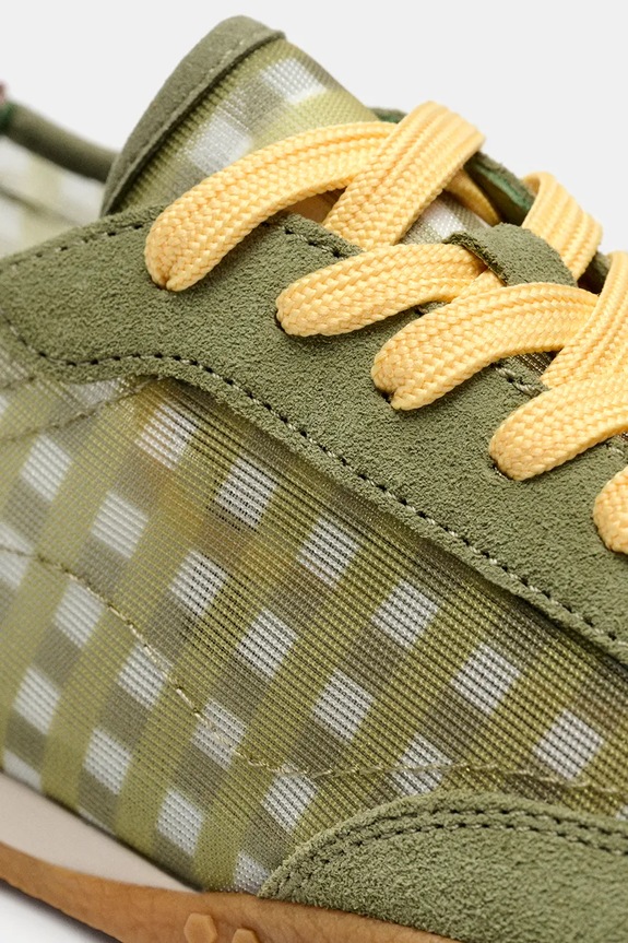Hoff BRIDGE VICHY SAGE sneakersy damskie zamszowe 12661043 zielony