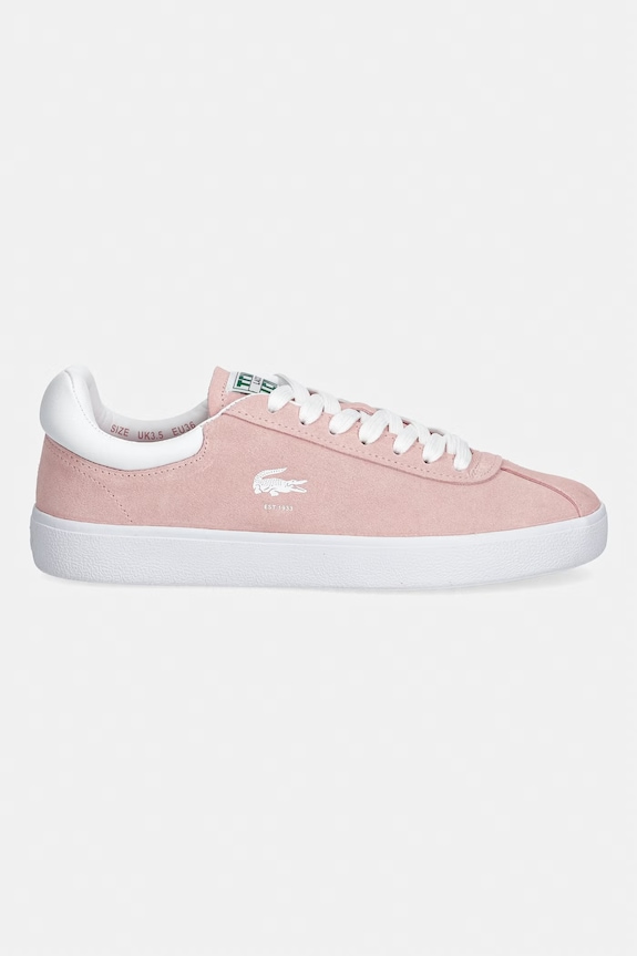 Lacoste Baseshot Sneakers sneakersy damskie zamszowe 49SFA0052 różowy SS26