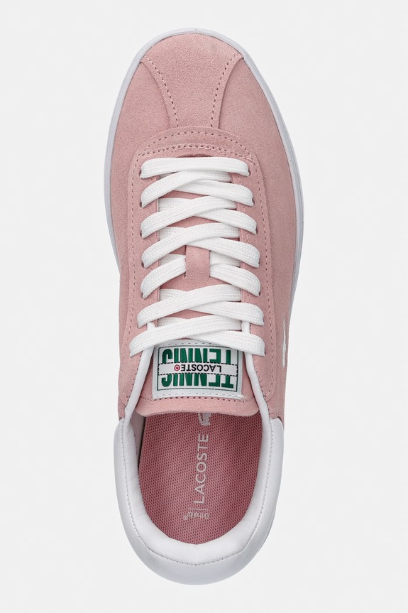 Lacoste Baseshot Sneakers sneakersy damskie zamszowe różowy 49SFA0052