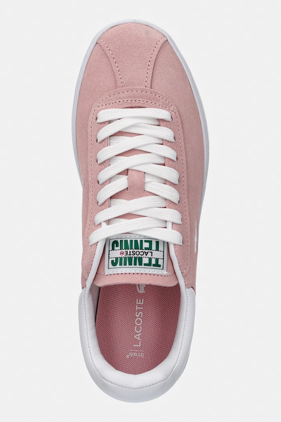 Lacoste Baseshot Sneakers sneakersy damskie zamszowe różowy 49SFA0052