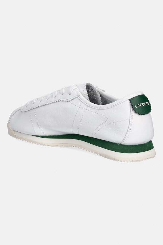 Обувки Кожени маратонки Lacoste Club-Low Sneakers 51SFA0023 бял