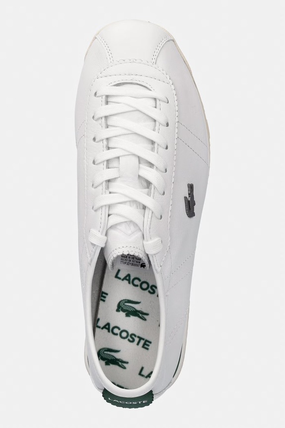 Кожени маратонки Lacoste Club-Low Sneakers бял 51SFA0023