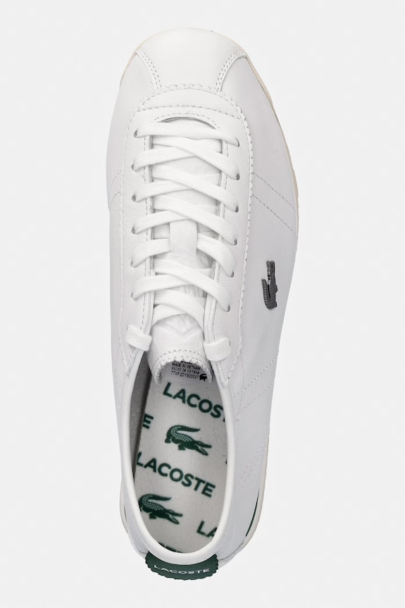 Кожени маратонки Lacoste Club-Low Sneakers бял 51SFA0023