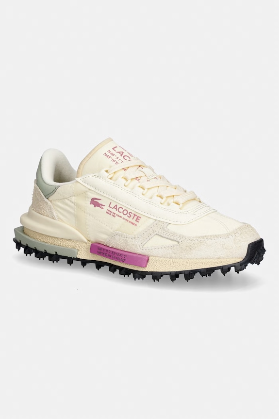 Lacoste sneakers Elite Active Sneakers piele întoarsă bej 51SFA0055