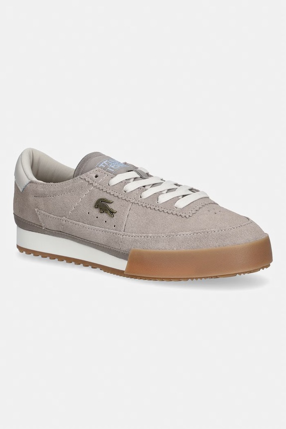 Lacoste sneakersy skórzane Aura Sneakers skóra zamszowa szary 51SFA0073