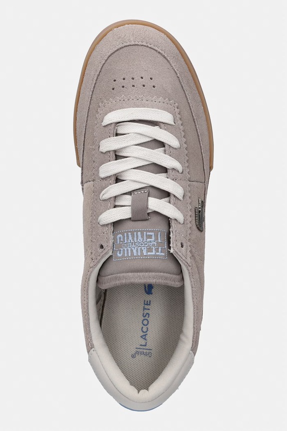 Lacoste sneakersy skórzane Aura Sneakers szary 51SFA0073