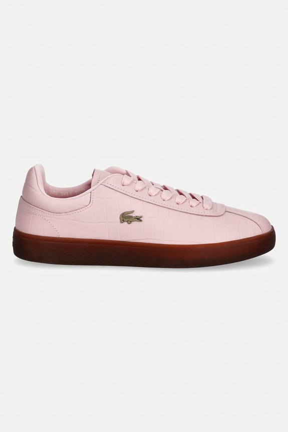 Lacoste Baseshot Sneakers sneakersy damskie skórzane 51SFA0084 różowy SS26