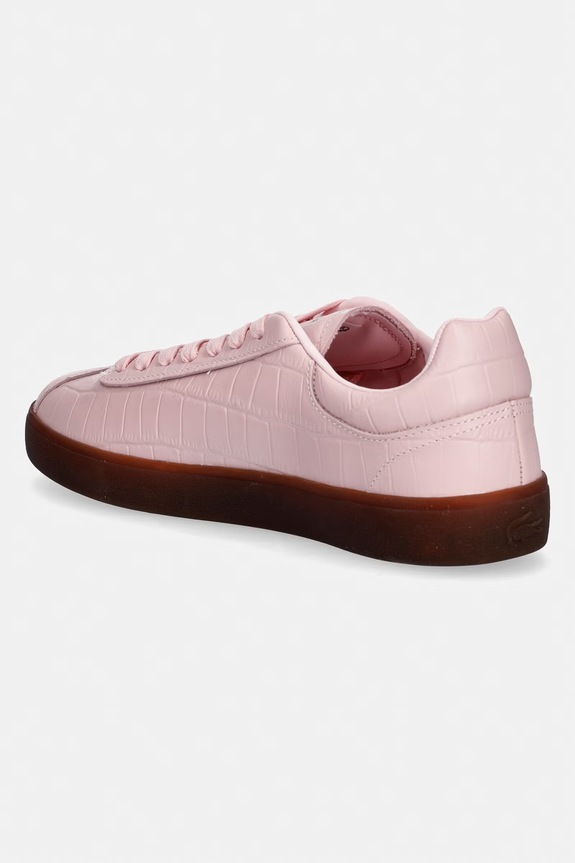 Obuwie Lacoste Baseshot Sneakers sneakersy damskie skórzane 51SFA0084 różowy
