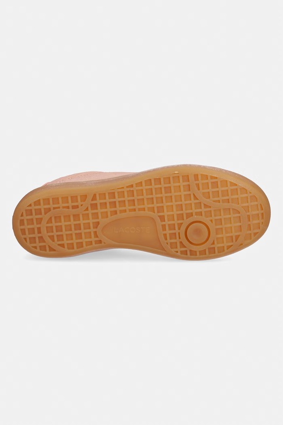 Lacoste sneakers din piele întoarsă Baseshot Pro Sneakers 51SFA0087 portocaliu