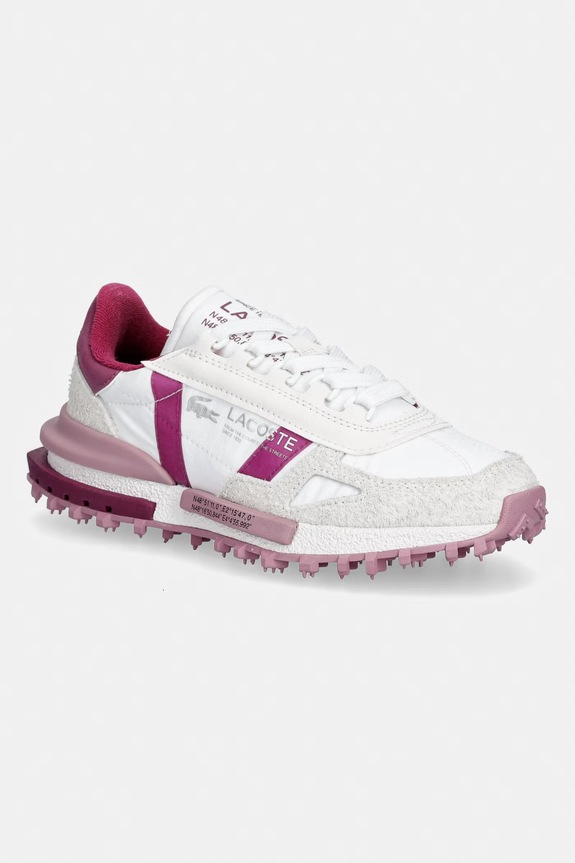 Lacoste sneakers Elite Active Sneakers Blush Refresh Pack pelle scamosciata bianco 51SFA0170