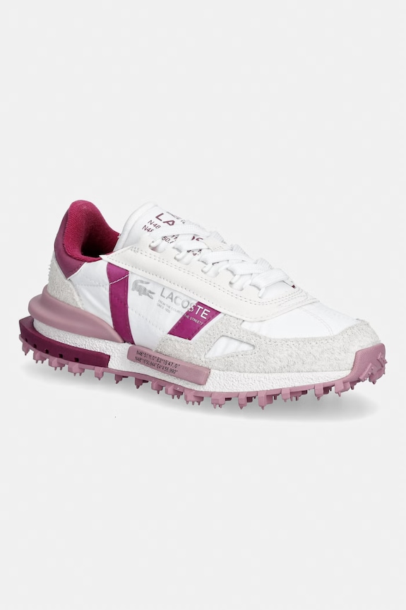 Lacoste sneakers Elite Active Sneakers Blush Refresh Pack pelle scamosciata bianco 51SFA0170
