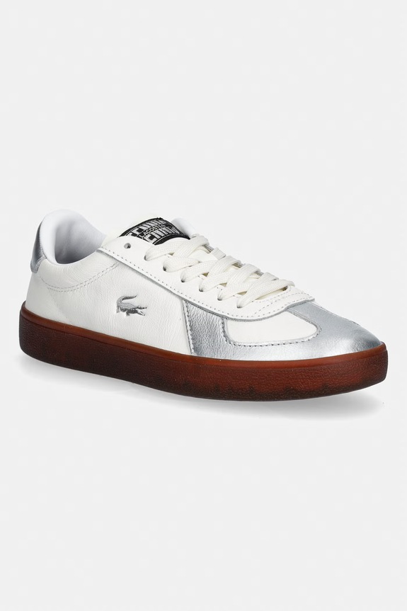 Lacoste sneakersy skórzane Baseshot Pro Sneakers Silver & Gold Pack pozostałe biały 51SFA0176