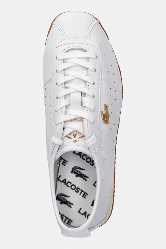 Кожаные кроссовки Lacoste Club-Low Sneakers белый 51SFA0177