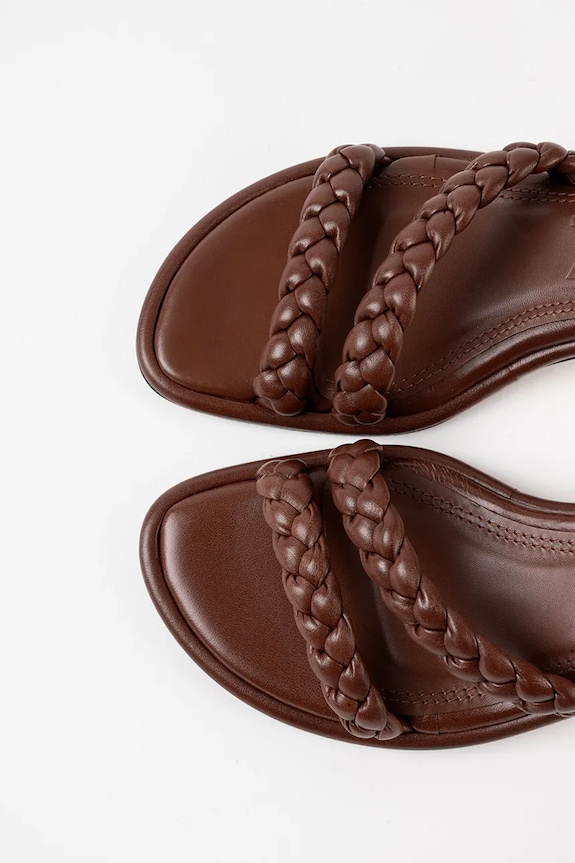 Souliers Martinez skórzane ANAYA brązowy ANAYA.DBROWN