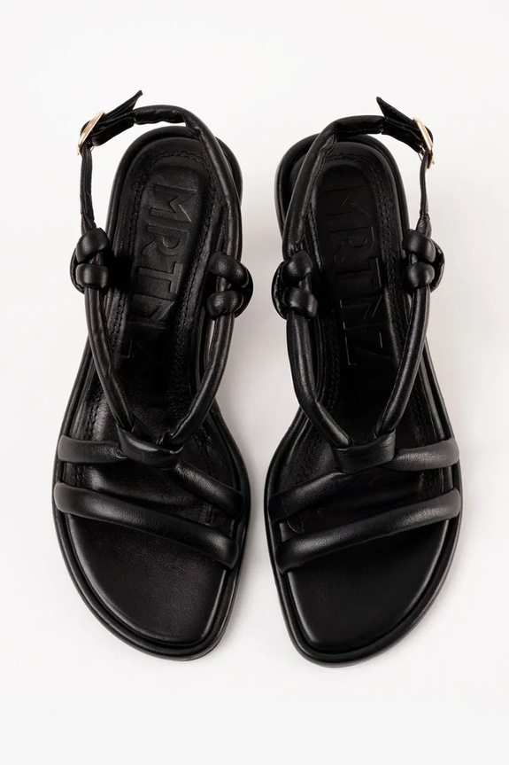 Παπούτσια Δερμάτινα πέδιλα Souliers Martinez ALICANTE ALICANTE.BLACK μαύρο