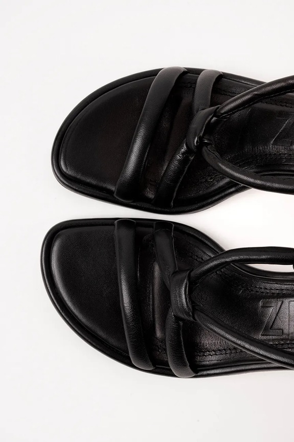 Δερμάτινα πέδιλα Souliers Martinez ALICANTE μαύρο ALICANTE.BLACK