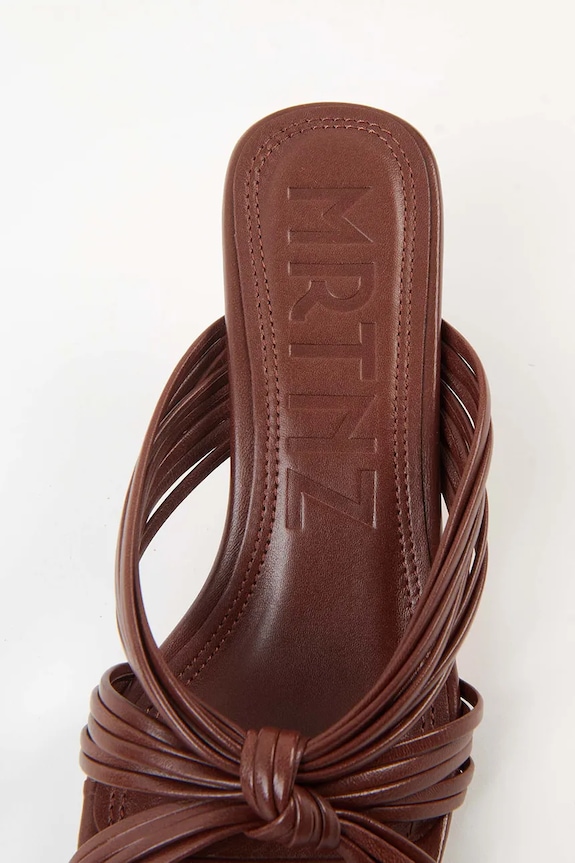 Δερμάτινες παντόφλες Souliers Martinez AMANDA AMANDA.DBROWN