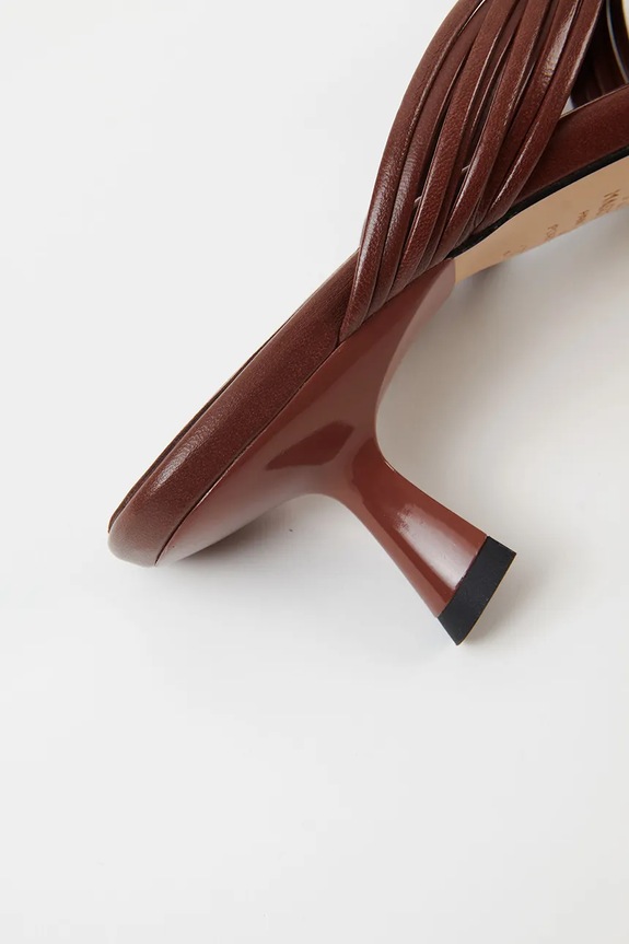 Δερμάτινες παντόφλες Souliers Martinez AMANDA AMANDA.DBROWN