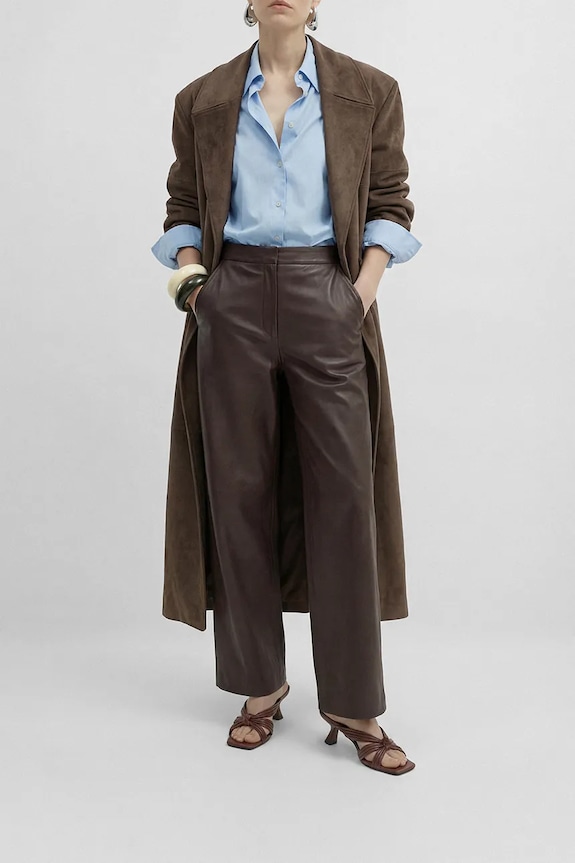 Δερμάτινες παντόφλες Souliers Martinez AMANDA AMANDA.DBROWN