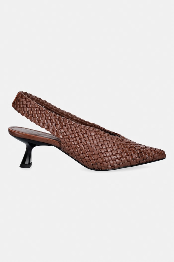 Souliers Martinez stiletto din piele BIANCA BIANCA.DBROWN maro SS26