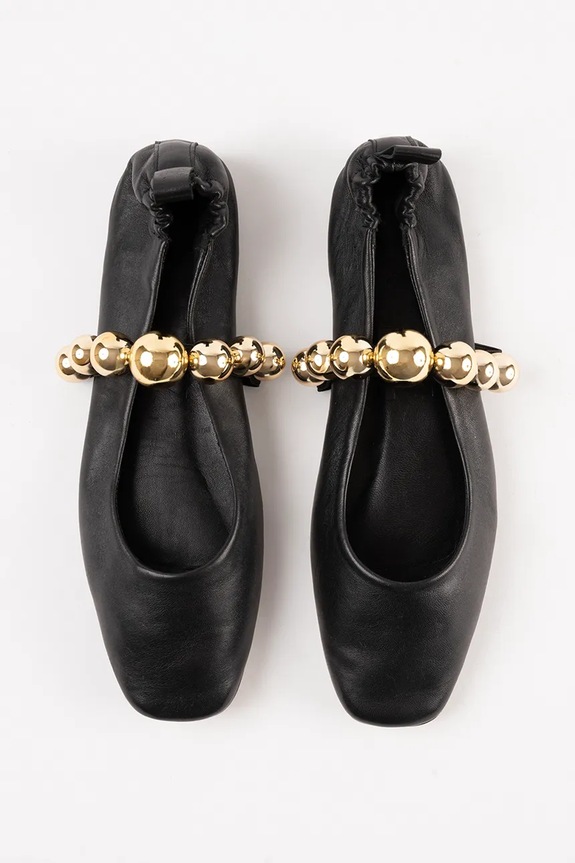 Souliers Martinez ballerine in pelle FLAMENCA FLAMENCA.BLACK nero SS26