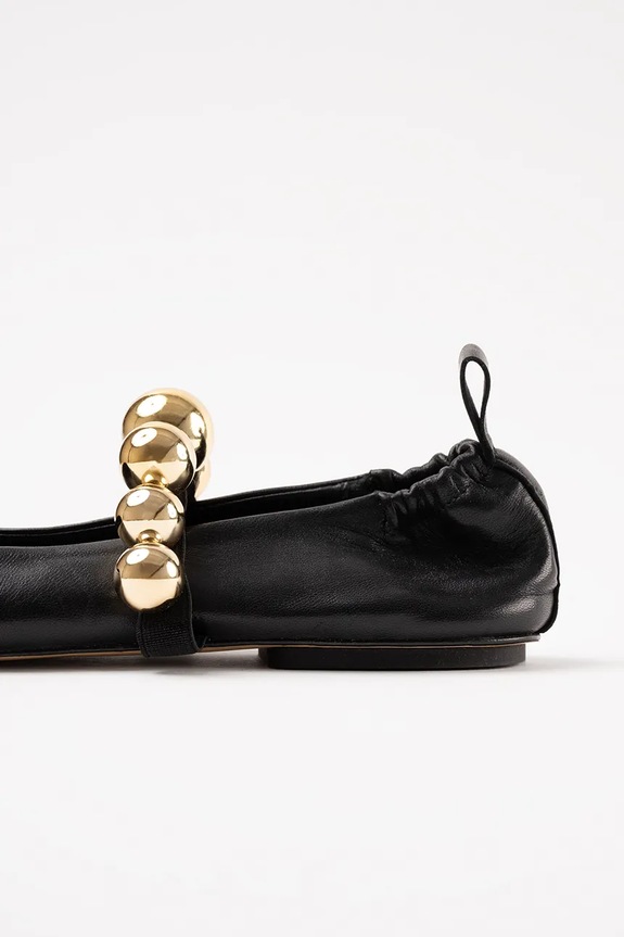 Scarpe Souliers Martinez ballerine in pelle FLAMENCA FLAMENCA.BLACK nero