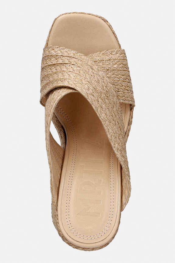 Souliers Martinez papuci cu toc GARDA bej GARDA.NATURAL
