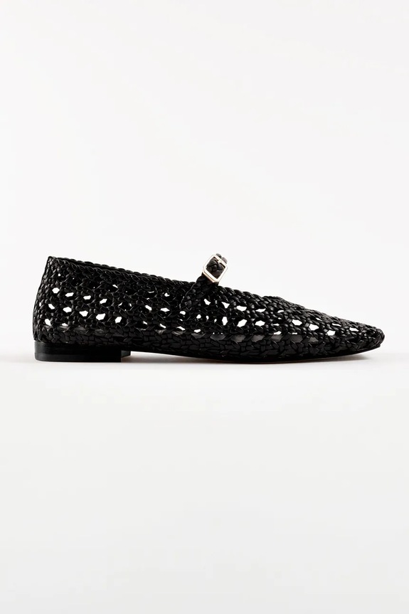Souliers Martinez baleriny skórzane PARIS czarny PARIS.BLACK
