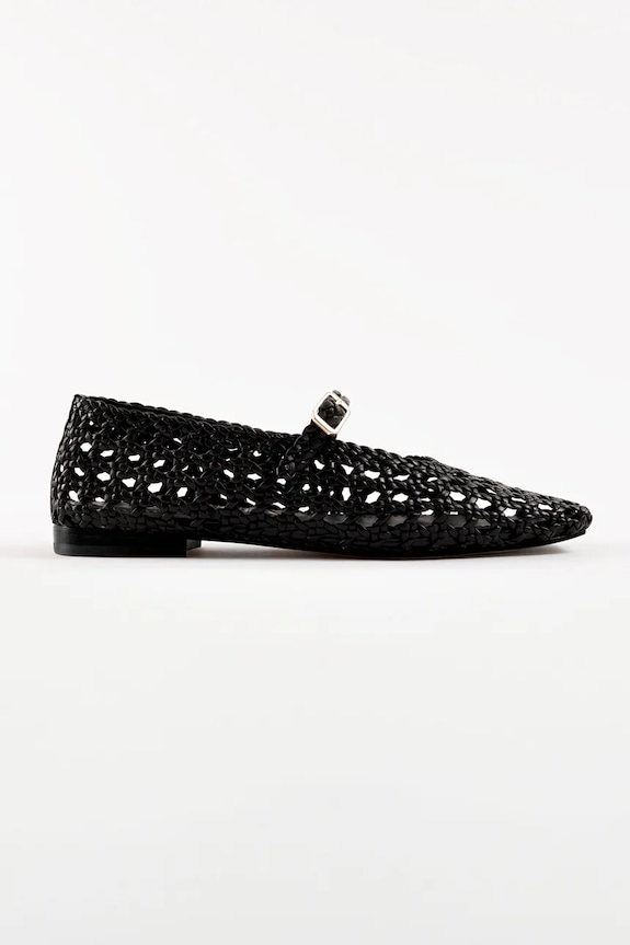 Souliers Martinez baleriny skórzane PARIS czarny PARIS.BLACK