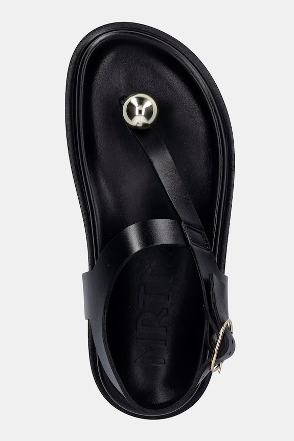 Souliers Martinez sandale pentru femei, din piele SPIAGGIA negru SPIAGGIA.BLACK
