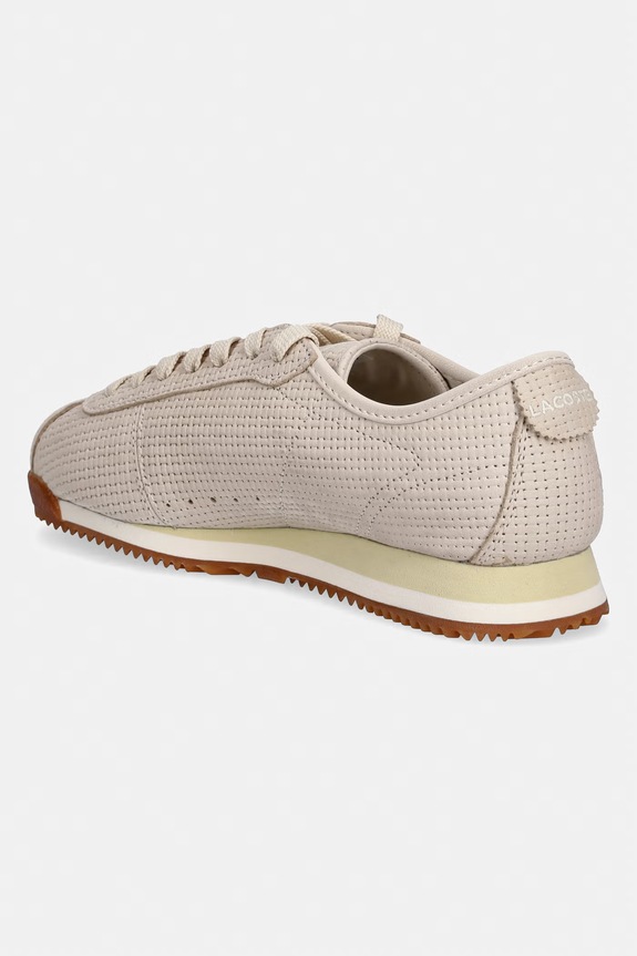 Obuwie Lacoste Club-Low Sneakers Summer Formal Pack sneakersy damskie skórzane 51SFA0022 beżowy
