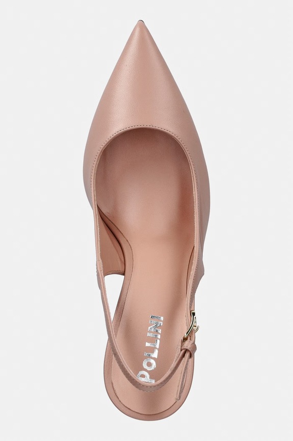Шкіряні туфлі Pollini бежевий SA10039M1OTE0609