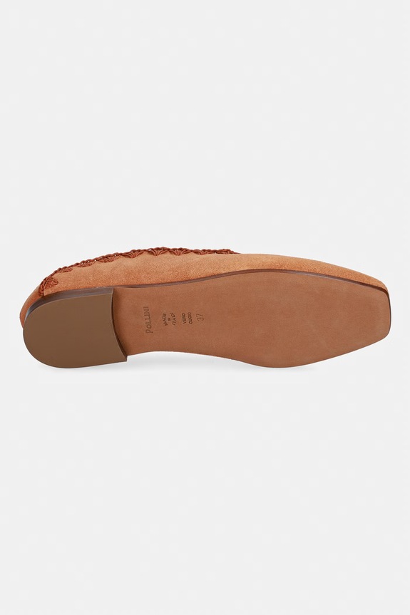 Pollini mocasini pentru femei, din piele întoarsă PA10011C1OPI0211 maro